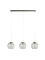Searchlight Electric Balls 3Lt Bar Pendant - Chrome & Clear Glass 1623-3CL