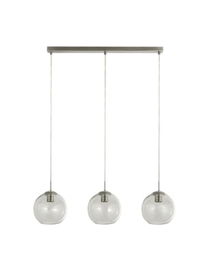 Searchlight Electric Balls 3Lt Bar Pendant - Chrome & Clear Glass 1623-3CL