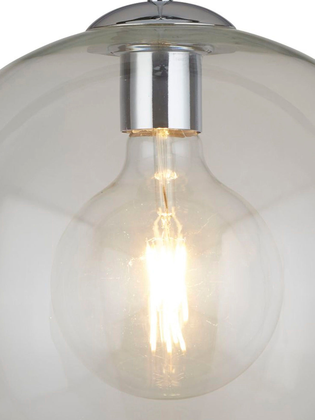 Searchlight Electric Balls  Pendant  - Chrome Metal & Clear Glass 1632CL