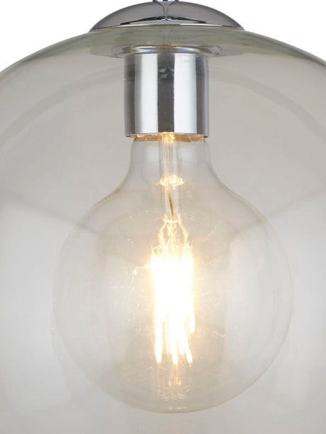 Searchlight Electric Balls  Pendant  - Chrome Metal & Clear Glass 1632CL