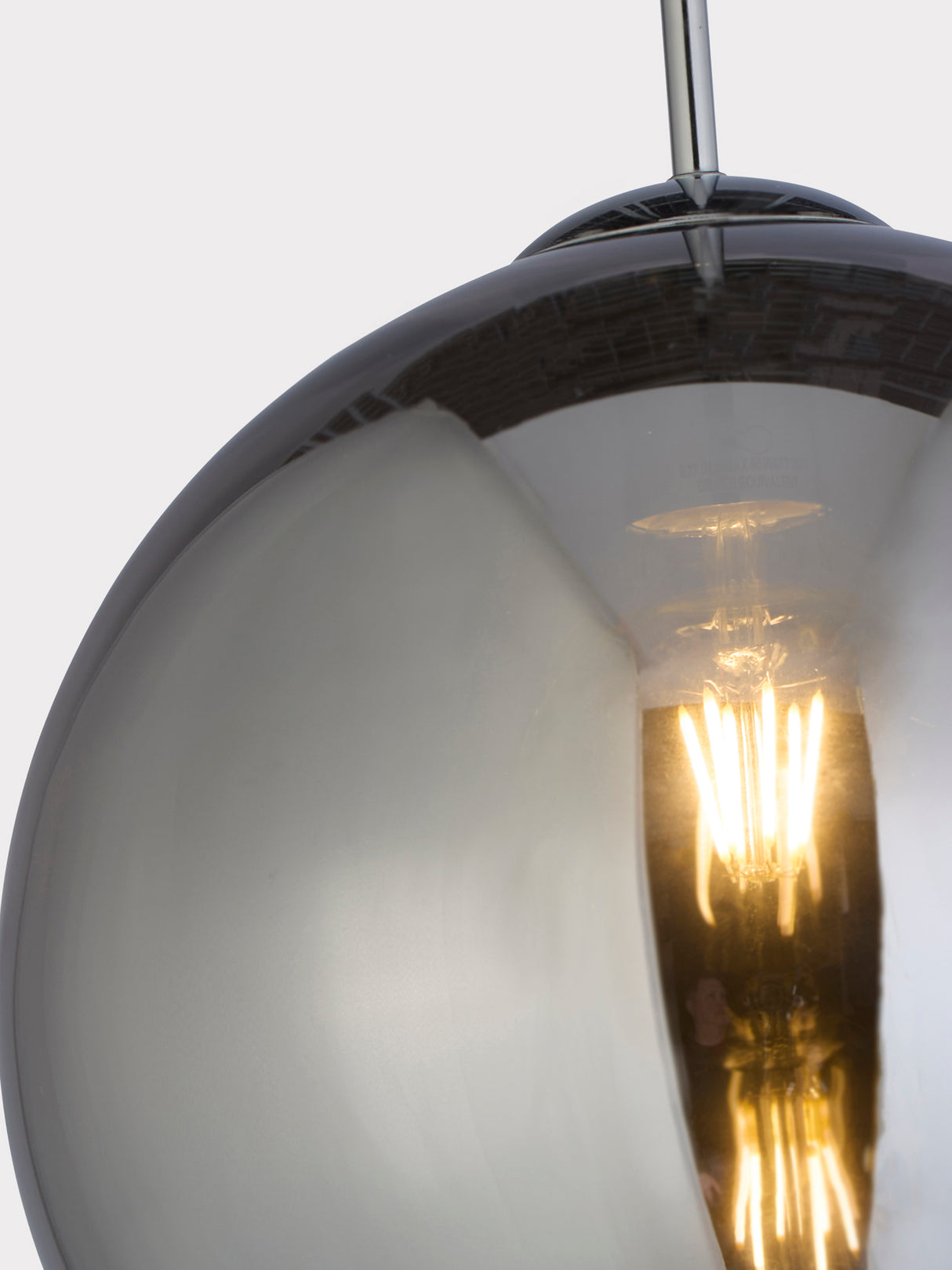 Searchlight Electric Balls  Pendant  - Chrome Metal & Smoked Glass 1632SM