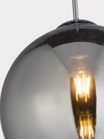 Searchlight Electric Balls  Pendant  - Chrome Metal & Smoked Glass 1632SM
