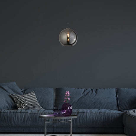 Searchlight Electric Balls  Pendant  - Chrome Metal & Smoked Glass 1632SM