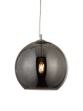 Balls  Pendant  - Chrome Metal & Smoked Glass