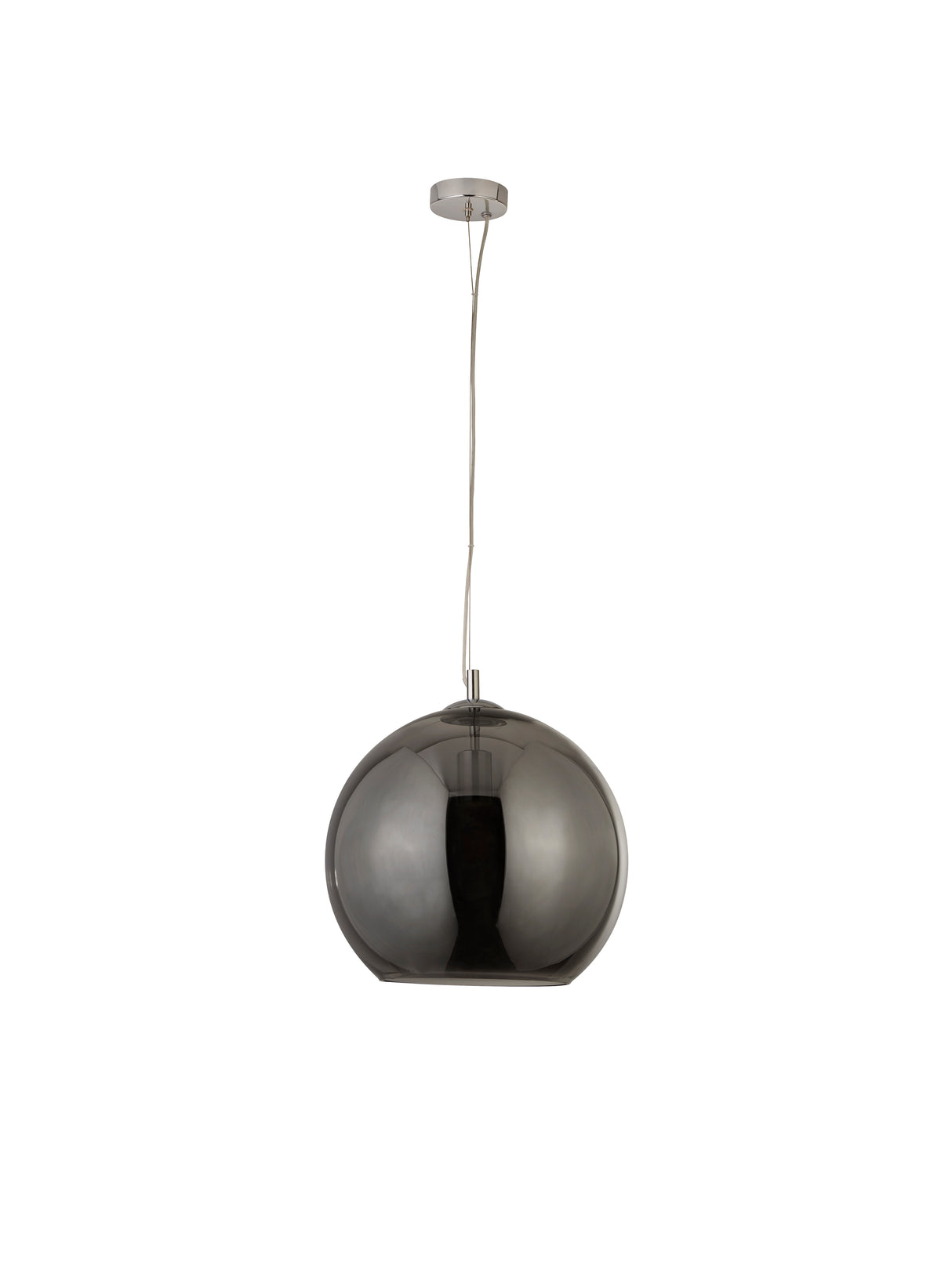 Searchlight Electric Balls  Pendant  - Chrome Metal & Smoked Glass 1635SM