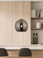 Searchlight Electric Balls  Pendant  - Chrome Metal & Smoked Glass 1635SM