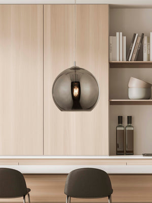Searchlight Electric Balls  Pendant  - Chrome Metal & Smoked Glass 1635SM