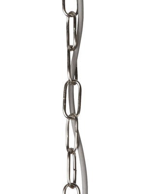Searchlight Electric Bistro II Pendant  - Satin Silver & Holophane Style Glass 1682SS