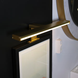Searchlight Electric Kos - LED Bathroom Mirror Light - Gold 17003-40GO