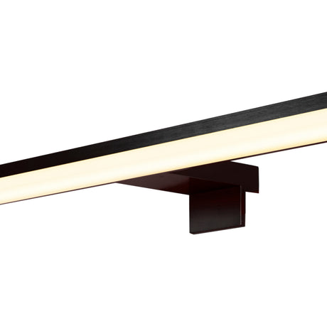 Searchlight Electric Kos LED Bathroom Mirror Light - Black 17004-60BK