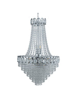 Searchlight Electric Louis Phillipe  11Lt Chandelier - Chrome Metal & Crystal 1711-11CC