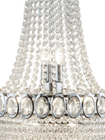 Searchlight Electric Louis Phillipe  11Lt Chandelier - Chrome Metal & Crystal 1711-11CC