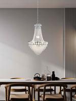 Searchlight Electric Louis Phillipe  11Lt Chandelier - Chrome Metal & Crystal 1711-11CC