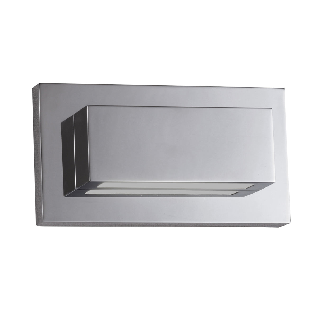 Searchlight Electric Ledge LED Up/Downlight Wall Light - Chrome & Glass 1752CC