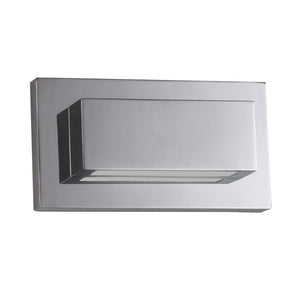 Searchlight Electric Ledge LED Up/Downlight Wall Light - Chrome & Glass 1752CC