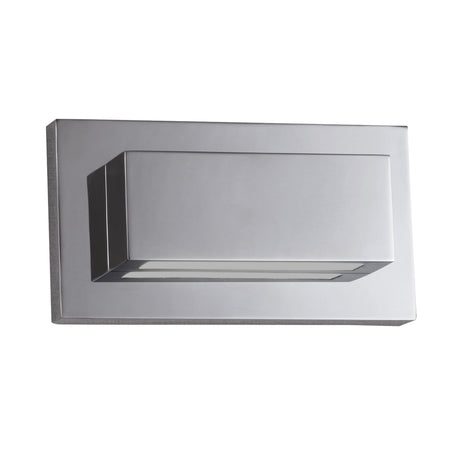 Searchlight Electric Ledge LED Up/Downlight Wall Light - Chrome & Glass 1752CC