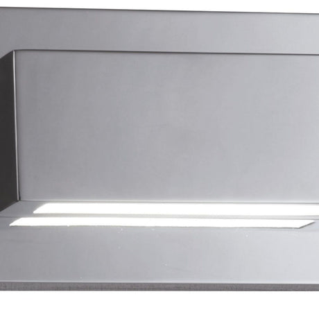 Searchlight Electric Ledge LED Up/Downlight Wall Light - Chrome & Glass 1752CC