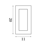 Searchlight Electric Ledge LED Up/Downlight Wall Light - Chrome & Glass 1752CC