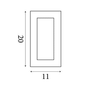 Searchlight Electric Ledge LED Up/Downlight Wall Light - Chrome & Glass 1752CC
