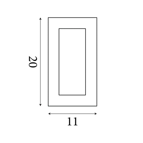 Searchlight Electric Ledge LED Up/Downlight Wall Light - Chrome & Glass 1752CC