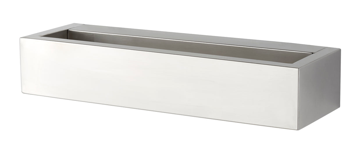 Searchlight Electric Serenity LED Rectangle Wall Bracket - Chrome & Frosted Glass 1781CC