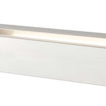 Searchlight Electric Serenity LED Rectangle Wall Bracket - Chrome & Frosted Glass 1781CC