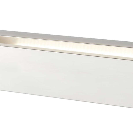 Searchlight Electric Serenity LED Rectangle Wall Bracket - Chrome & Frosted Glass 1781CC