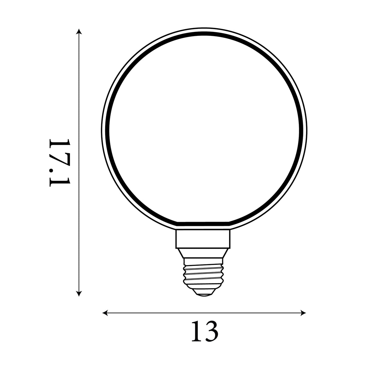 Searchlight Electric Decorative Lamp - Amber Glass,4W,1800K,190Lm 18800AM
