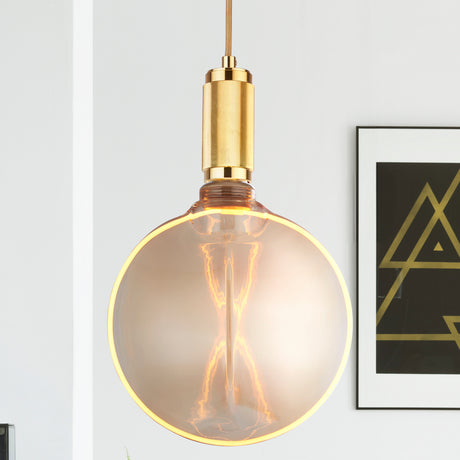 Searchlight Electric Decorative Lamp - Amber Glass,4W,1800K,190Lm 18801AM
