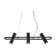 Telescope 3Lt Pendant - Black Metal