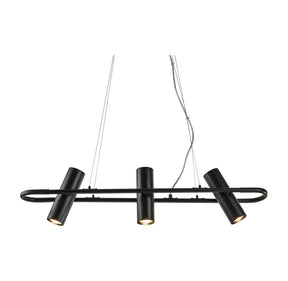 Telescope 3Lt Pendant - Black Metal