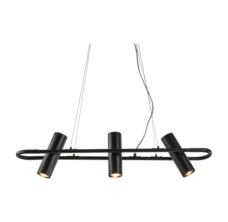 Telescope 3Lt Pendant - Black Metal