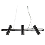 Searchlight Electric Telescope 3Lt Pendant - Black Metal 1893-3BK