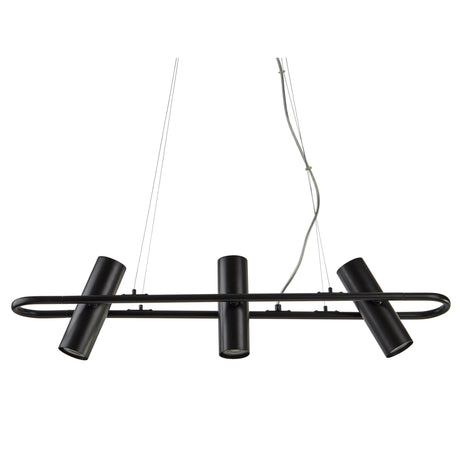 Searchlight Electric Telescope 3Lt Pendant - Black Metal 1893-3BK