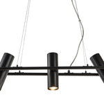 Searchlight Electric Telescope 3Lt Pendant - Black Metal 1893-3BK