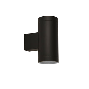 Searchlight Electric Rochester Outdoor 2Lt Wall Light - Black Metal & Glass 19082BK