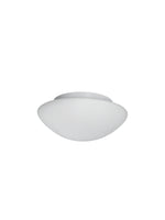 Tokyo  Flush  - White Metal & Opal Glass