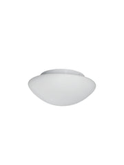Tokyo  Flush  - White Metal & Opal Glass