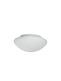 Tokyo  Flush  - White Metal & Opal Glass