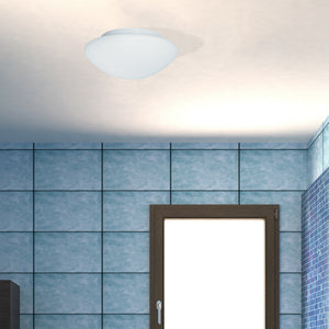 Searchlight Electric Tokyo  Flush  - White Metal & Opal Glass 1910-23