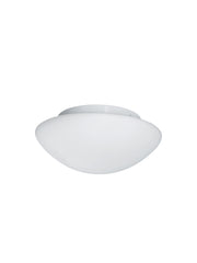 Tokyo  2Lt Flush - White Metal & Opal Glass