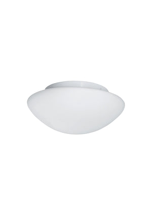 Tokyo  2Lt Flush - White Metal & Opal Glass