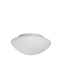 Tokyo  3Lt Flush  - White Metal & Opal Glass