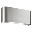 Match Box  2Lt Up/Down Wall Light - Satin Silver Metal