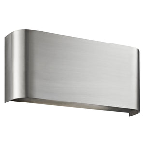 Searchlight Electric Match Box  2Lt Up/Down Wall Light - Satin Silver Metal 1953SS