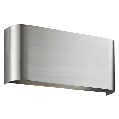 Searchlight Electric Match Box  2Lt Up/Down Wall Light - Satin Silver Metal 1953SS