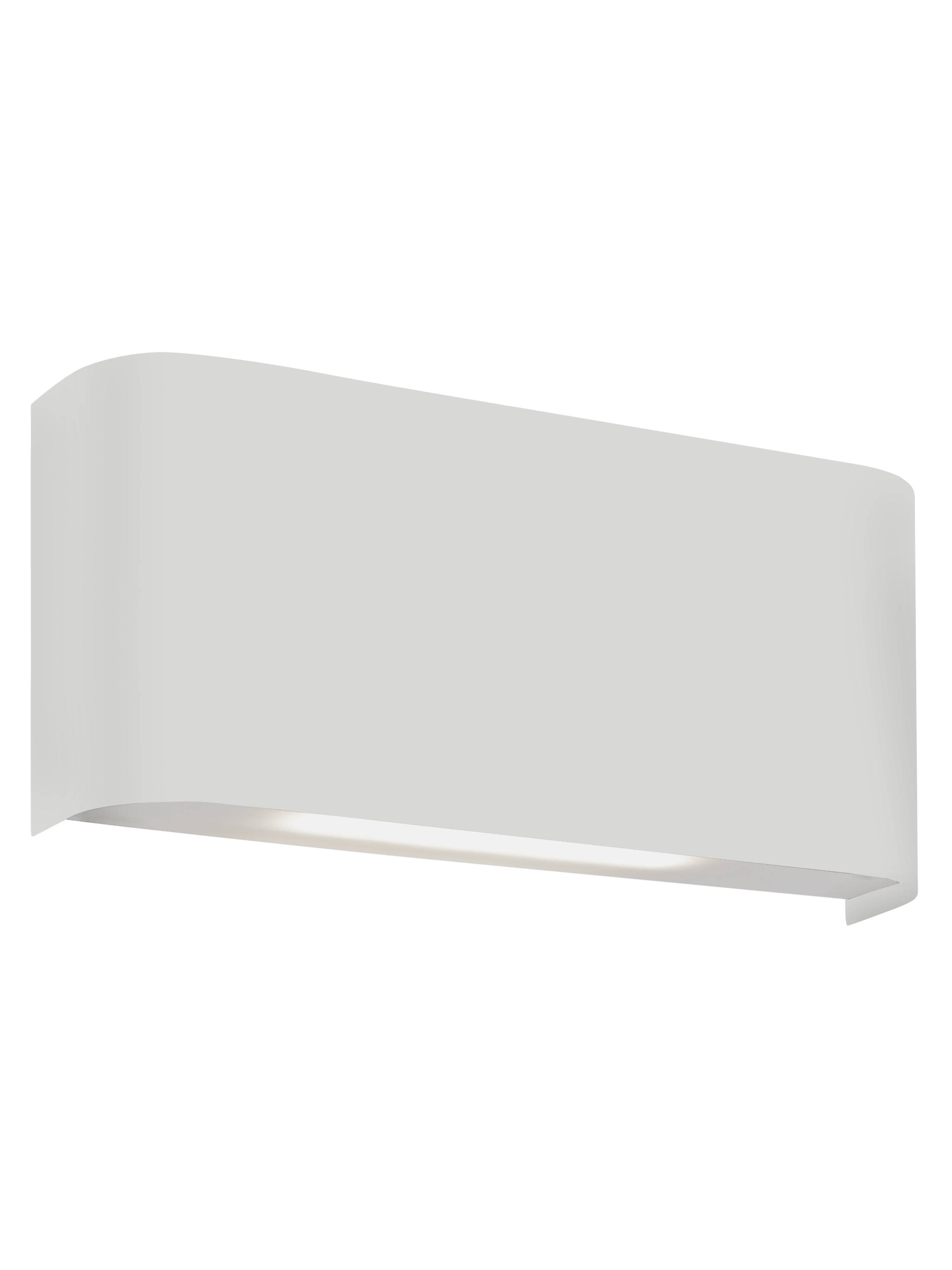 Match Box  2Lt Up/Down Wall Light - White Metal