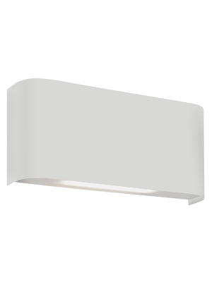 Match Box  2Lt Up/Down Wall Light - White Metal
