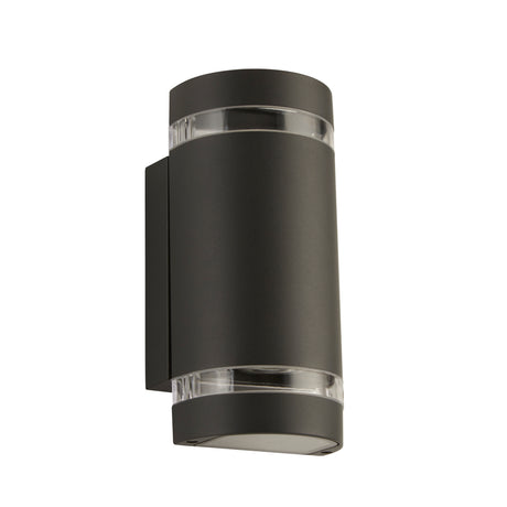 Searchlight Electric Sheffield Outdoor 2Lt Wall Light - Grey, Glass & Polycarb 2002-2GY-LED