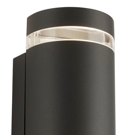 Searchlight Electric Sheffield Outdoor 2Lt Wall Light - Grey, Glass & Polycarb 2002-2GY-LED